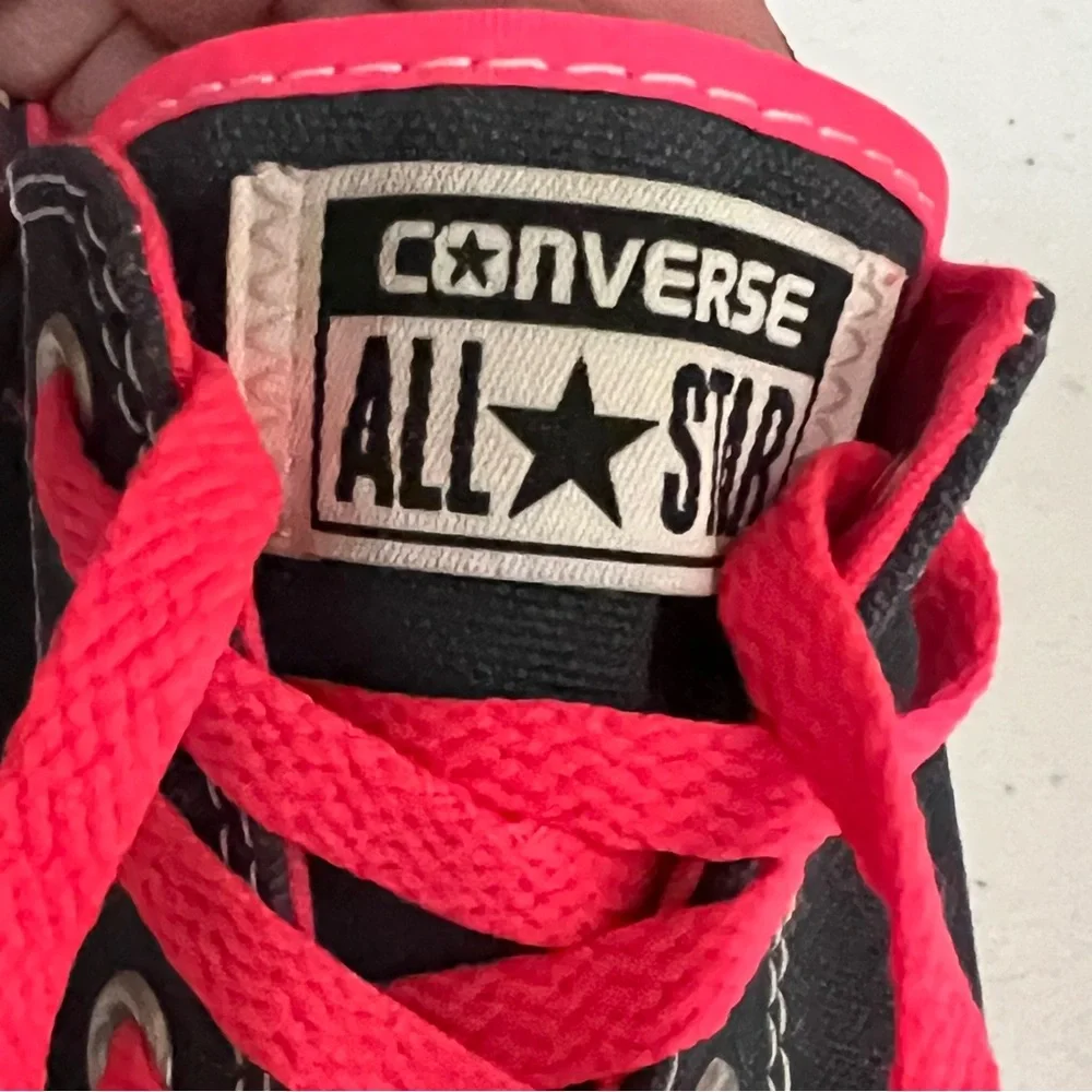 Converse CTAS Dainty Ox |  Navy Blue and Neon Pink - Picture 9 of 11